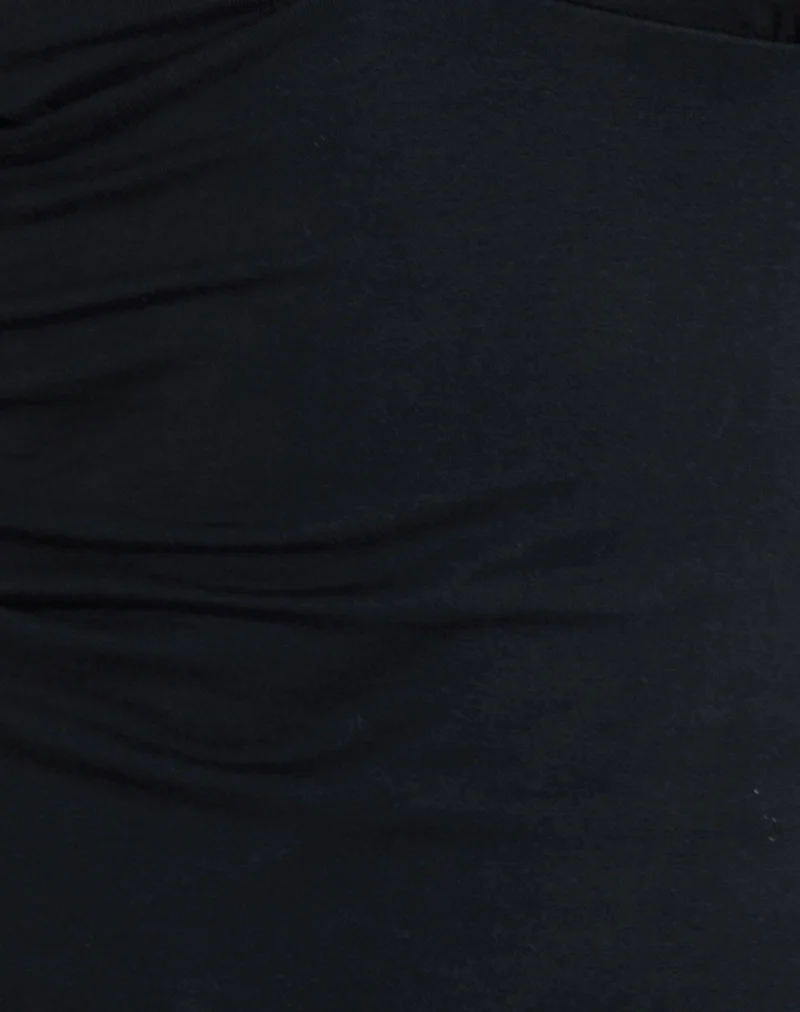 Emberly Plunge Top in Black