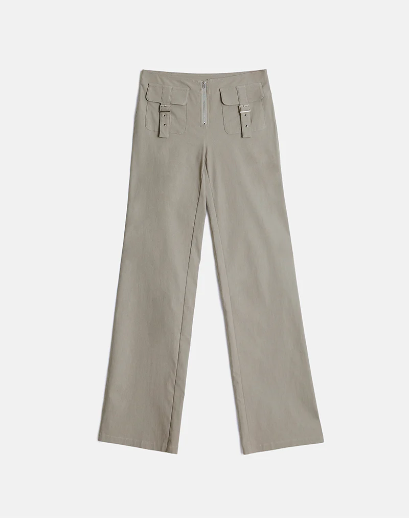 Maite Pocket Trouser in Tailoring Taupe