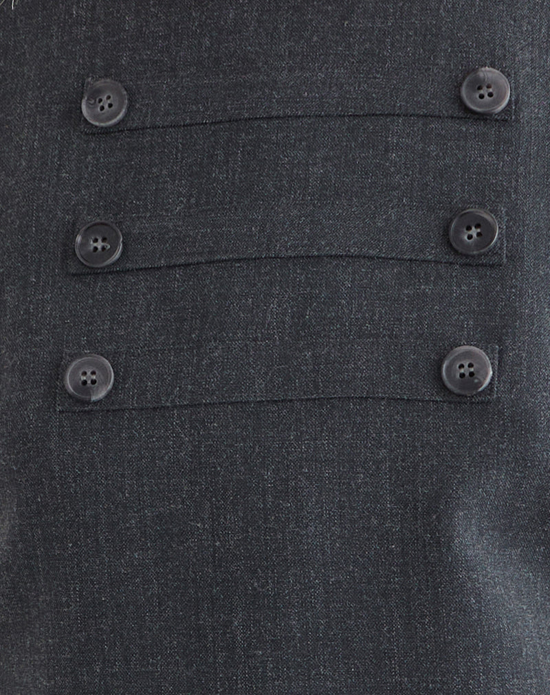 Saraya Mini Dress in Tailoring Grey Blue