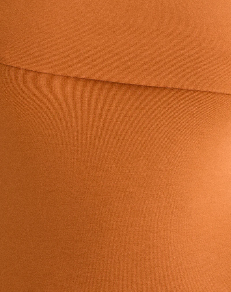 Marga One Shoulder Top in Sunset Orange