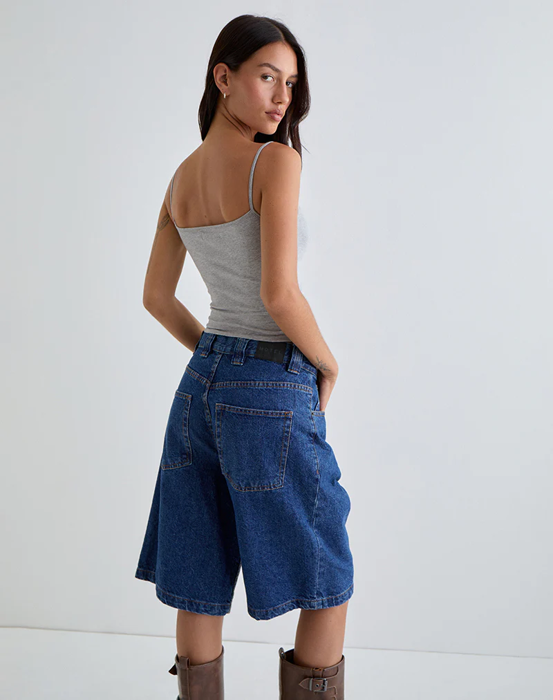 Solay Vest Top in Grey Marl