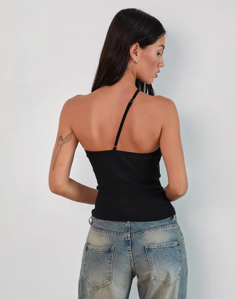Kacya Asymmetric Top in Black