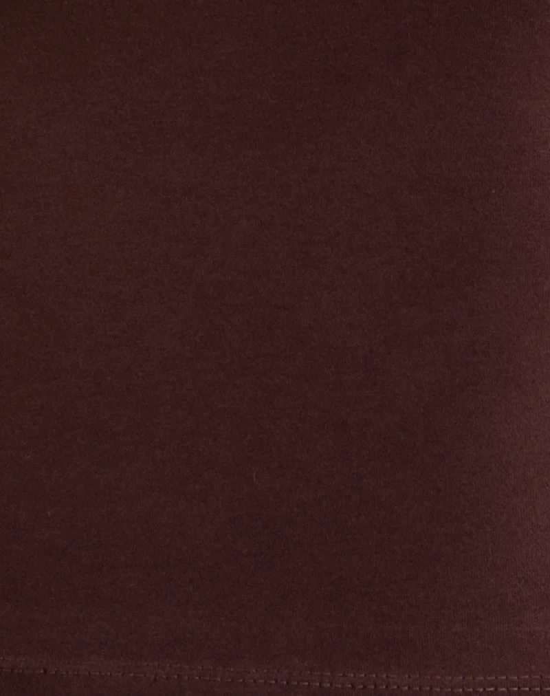 Dudley Vest Top in Jersey Bitter Chocolate