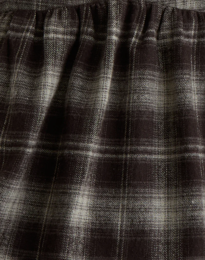 Kaoru Triangle Bust Cami Top in Grey Check