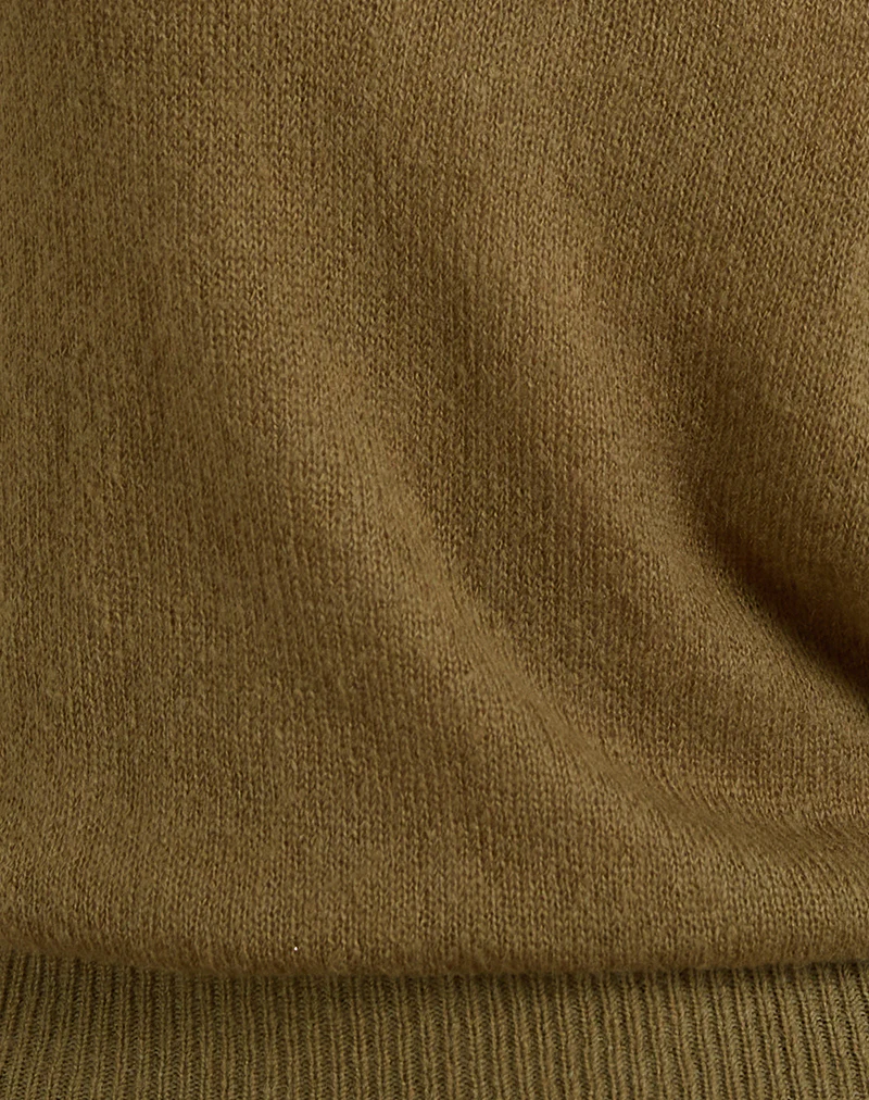 Sinda Scoopback Top in Knit Olive