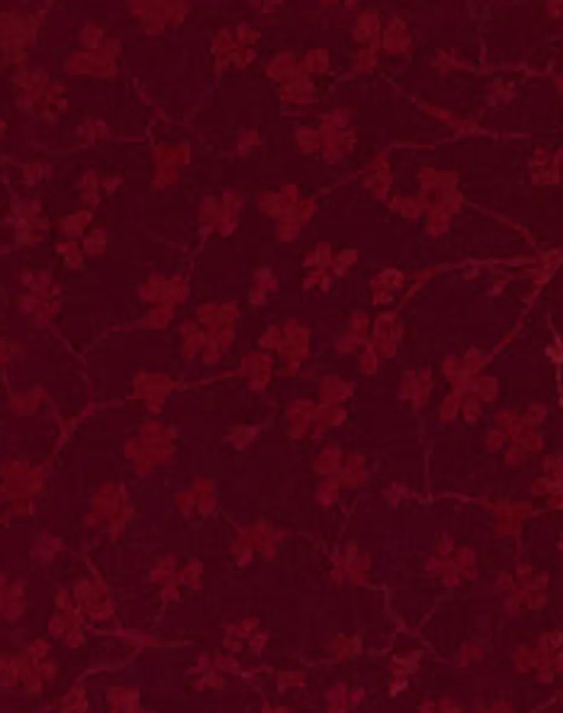 Darsih Cami Maxi Dress Red Grunge Floral Flock