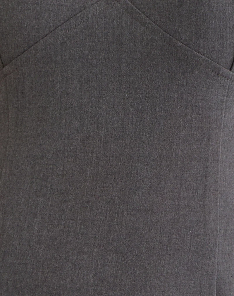Thaif Mini Dress in Tailoring Charcoal