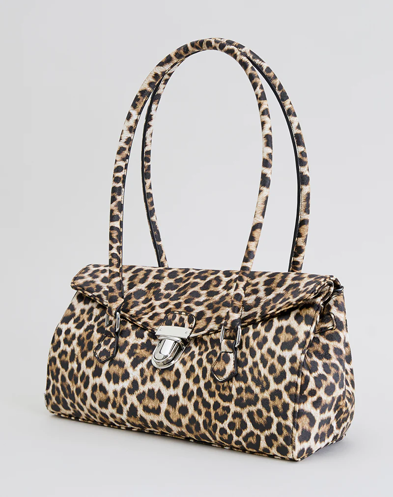 Shoulder Bag in Leopard Print