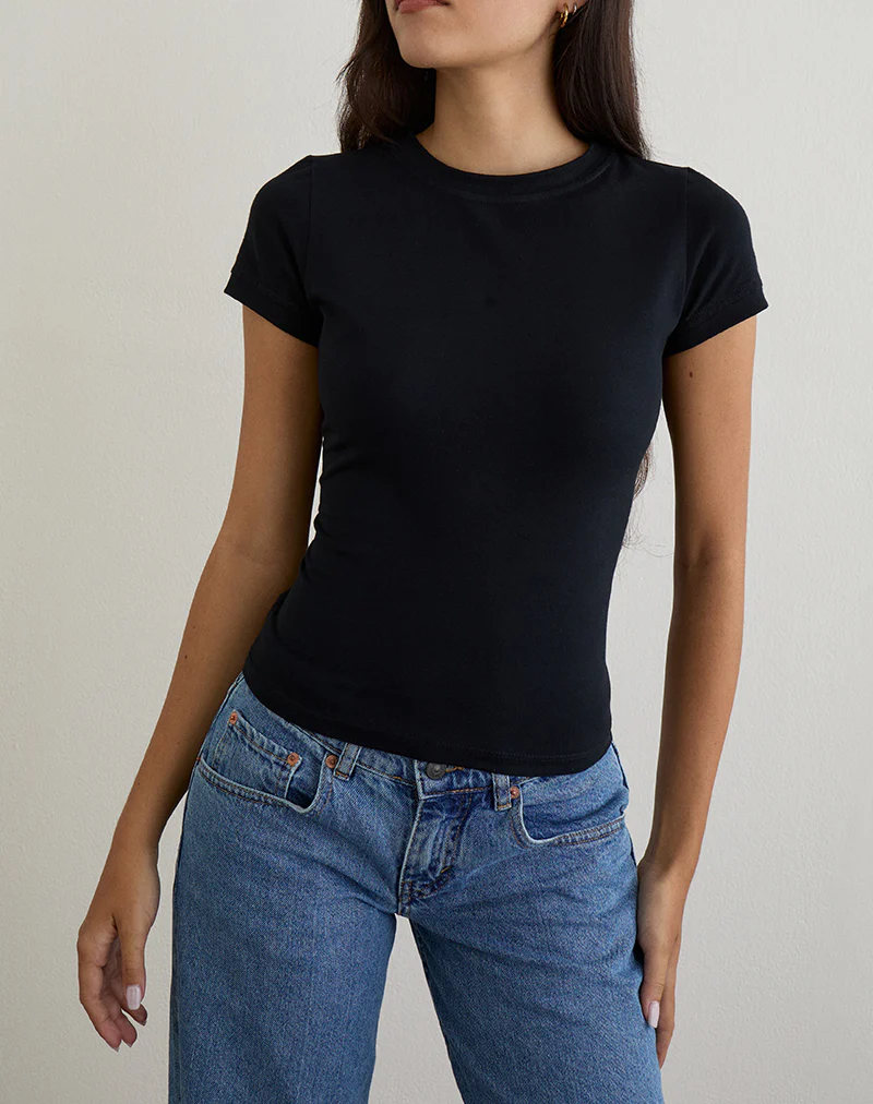 Sutin Tee in Black