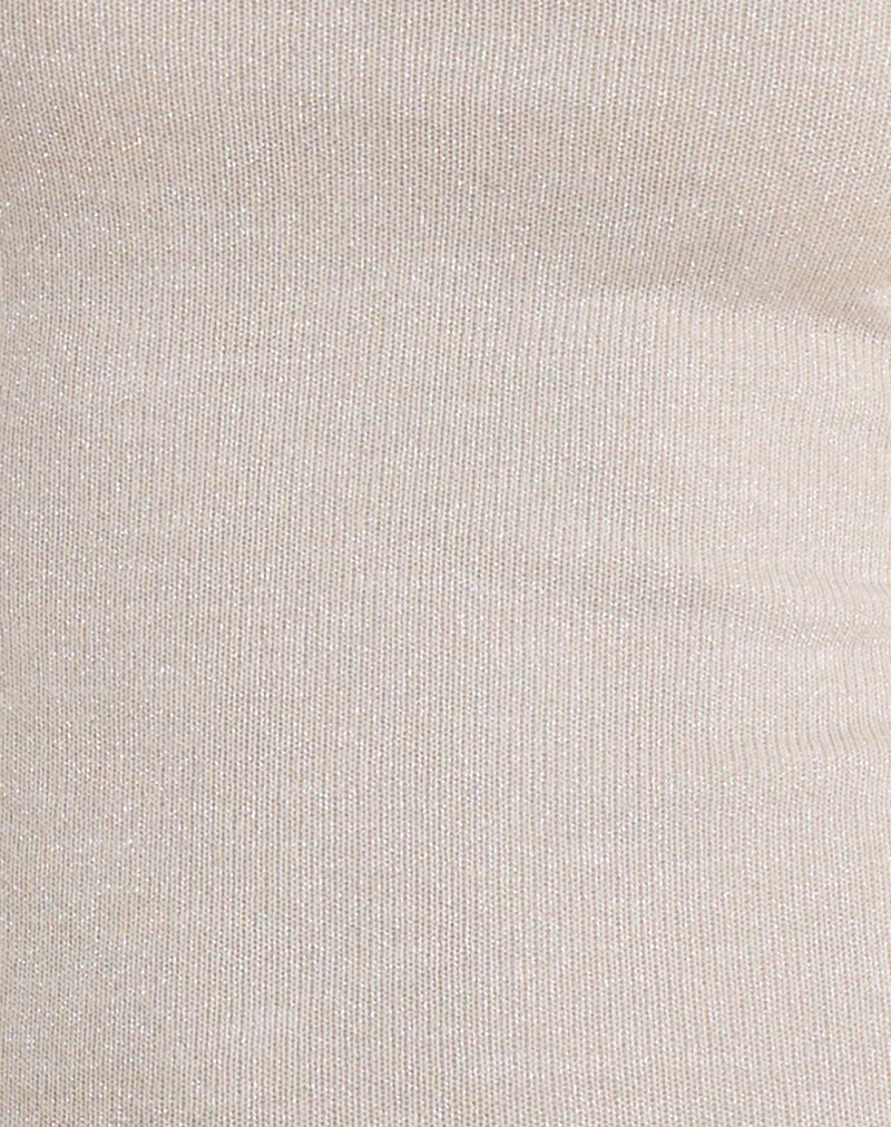 Jalari Eyelet Cami Top in Knit Oatmeal