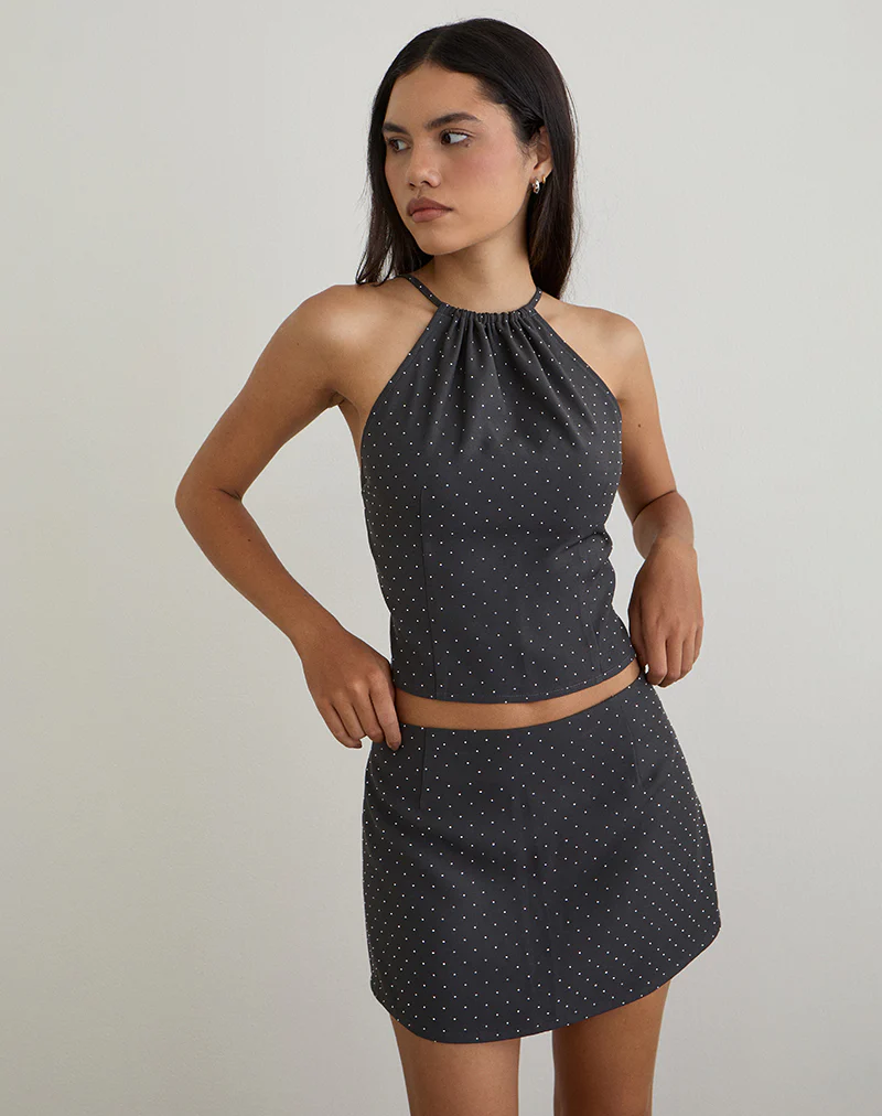 Irka Skirt in Diamante Grey