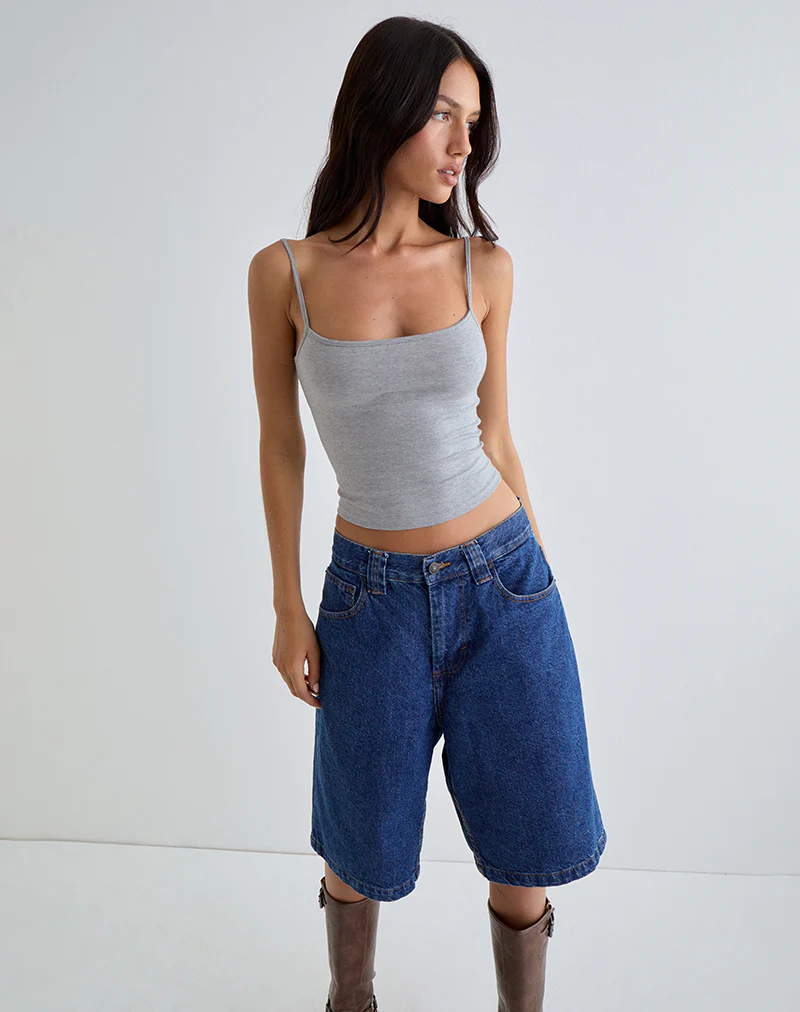 Solay Vest Top in Grey Marl