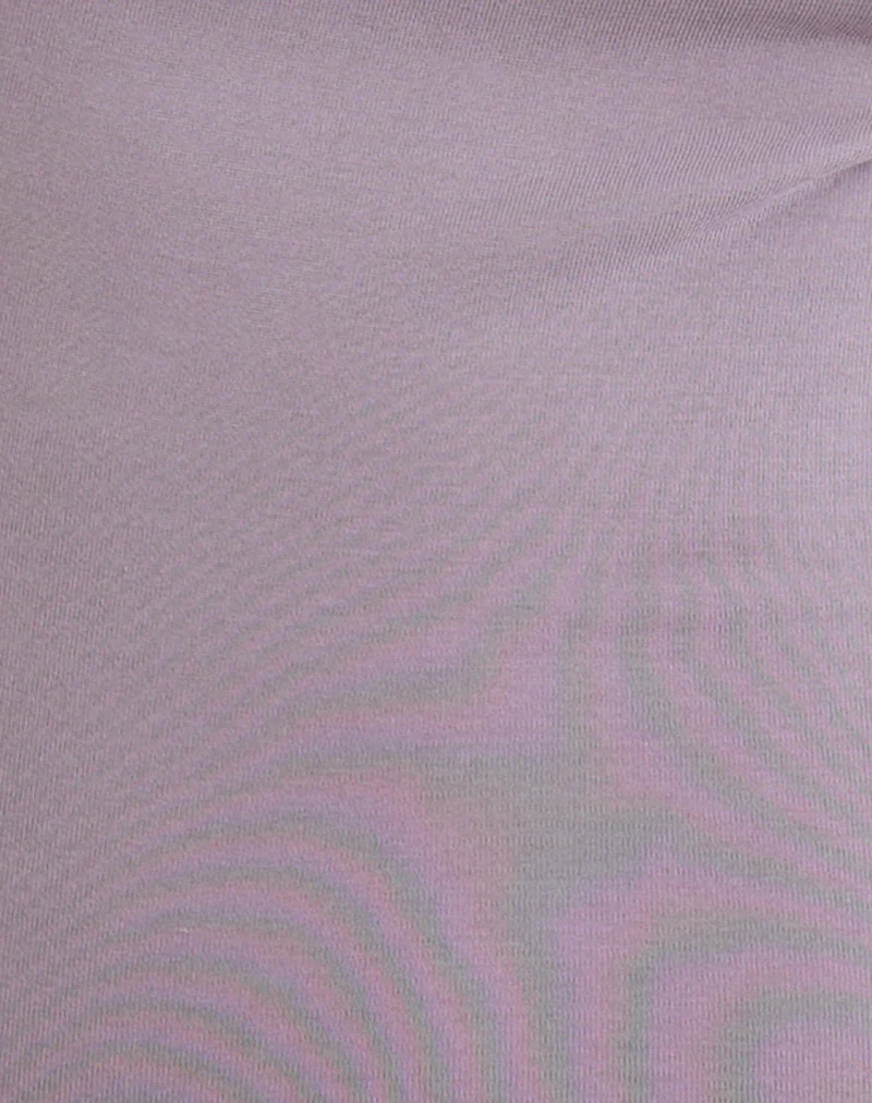 Nali Cowl Knot Top in Cupro Lavender