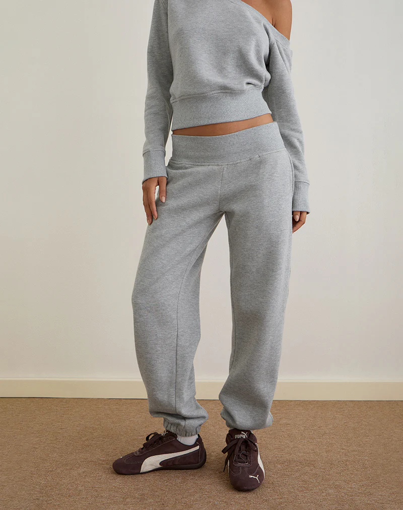 Epsie Oversized Jogger in Grey Marl