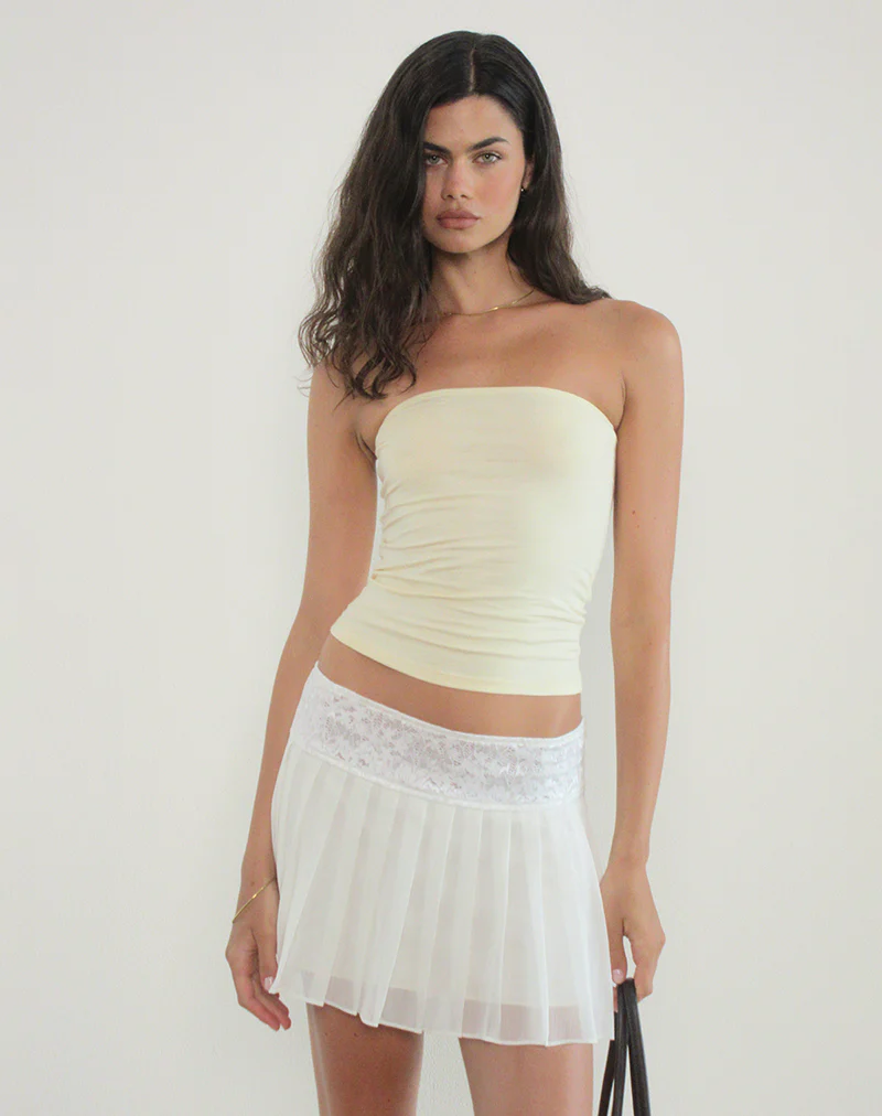 Shaelo Bandeau Top in Buttermilk