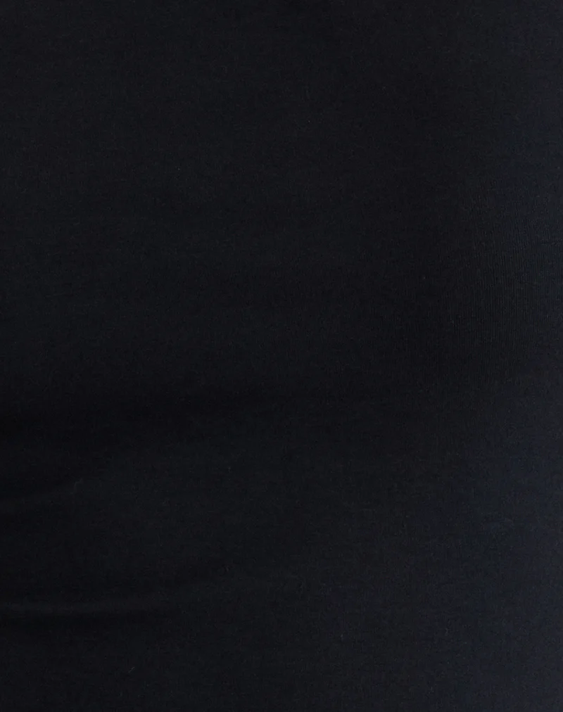 Yetta Double Stud Vest Top in Black