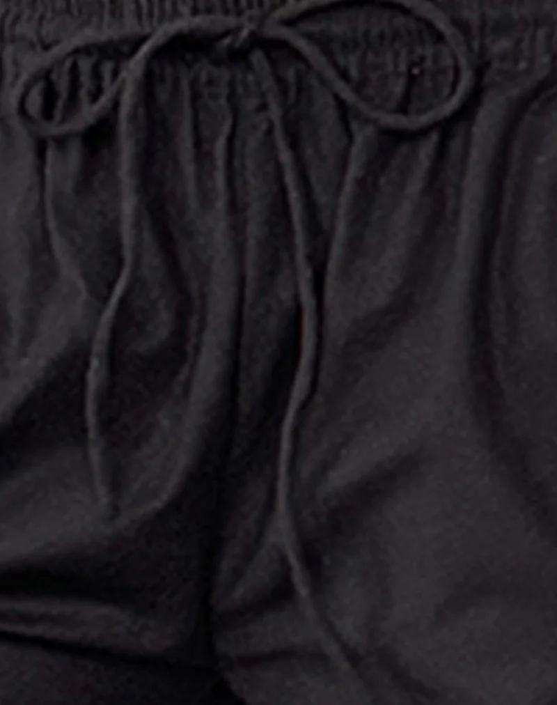 Wasic Wide Leg Trouser in Black