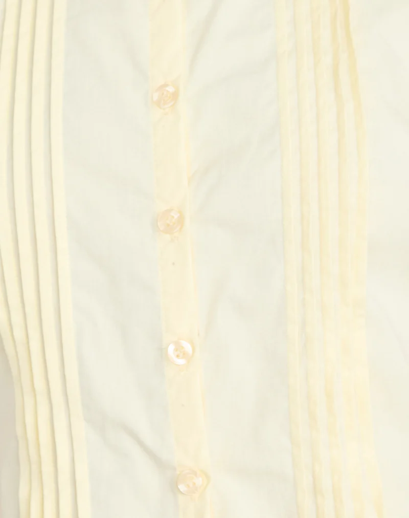 Yara Blouse in Poplin Lemon