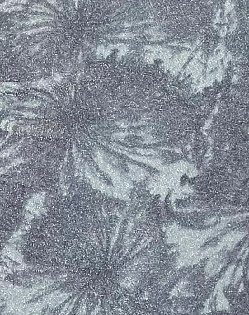 Yoriko Halter Mini Dress in Lurex Silver Blue