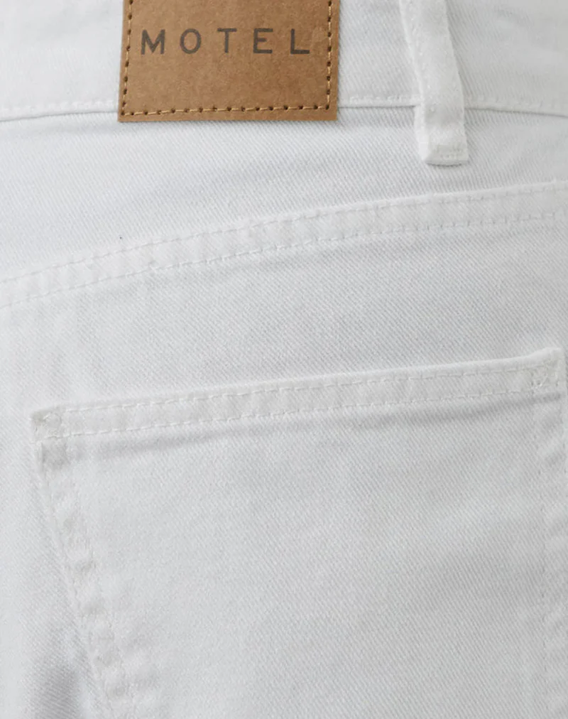 Low Rise Roomy Jeans in True White
