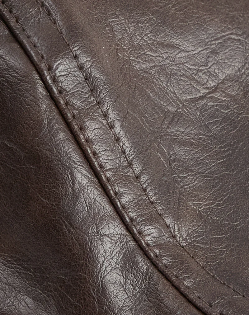 Flat Cap in PU Dark Brown