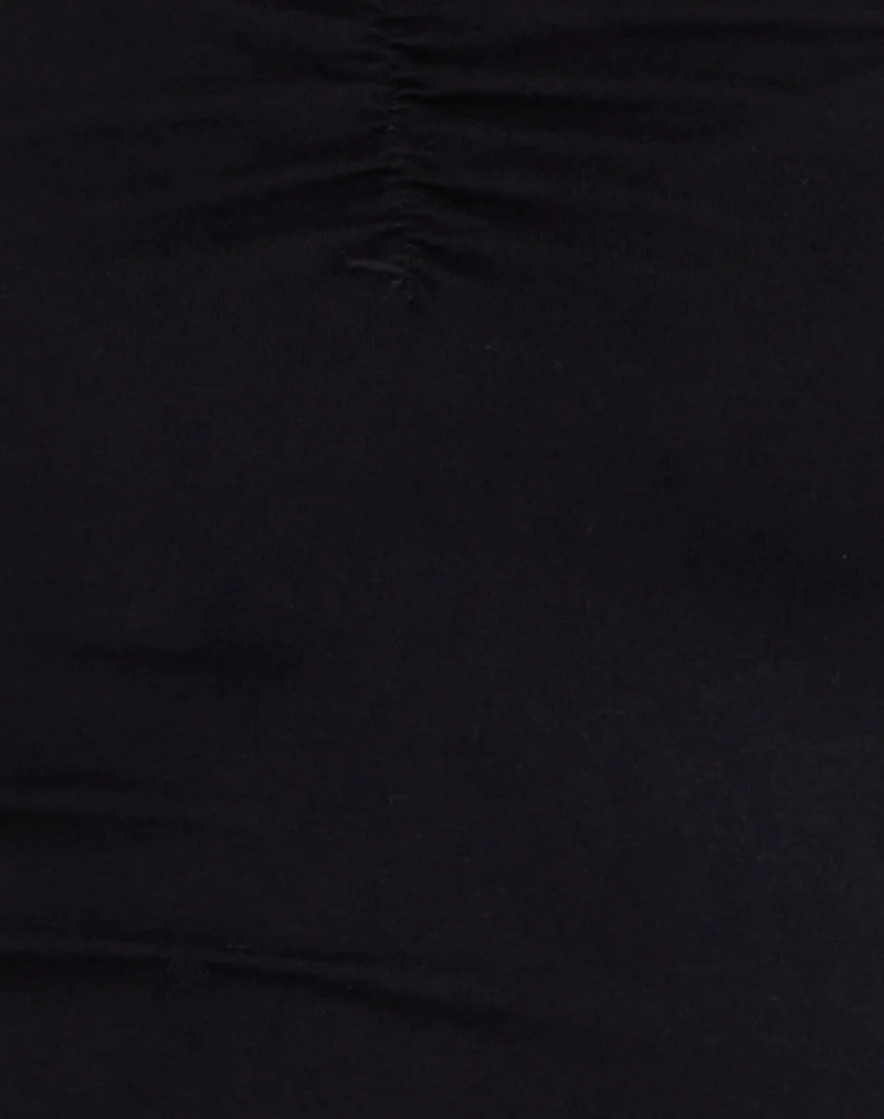 Mayomi Off Shoulder Ruched Top in Black