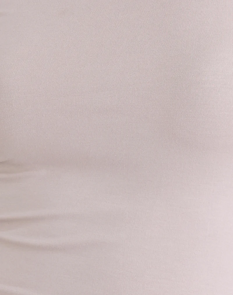 Wakana Asymmetric Long Sleeve Top in Cannoli Cream