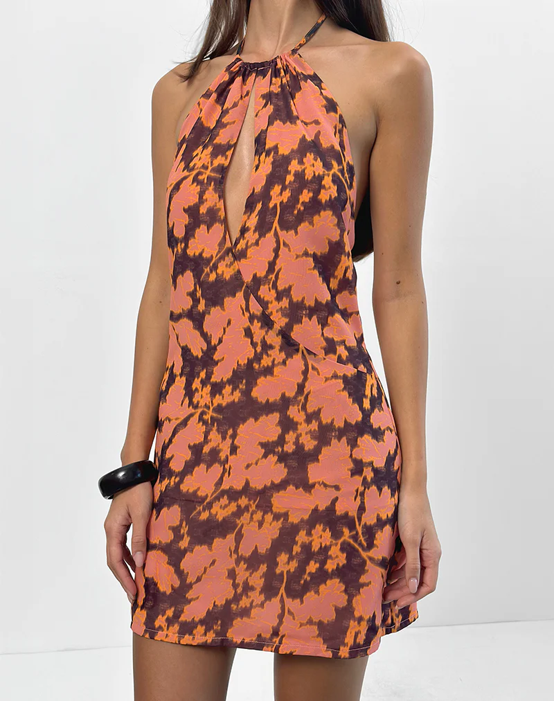 Veslina Mini Dress in Furnishing Floral