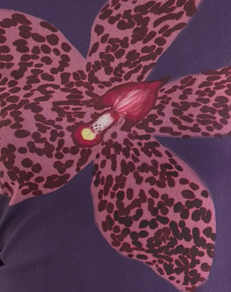 Armali Long Sleeve Top in Vibrant Orchid Purple