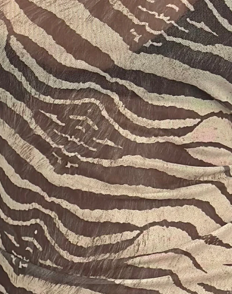 Tineko Long Sleeve Top in Wild Animal Neutral