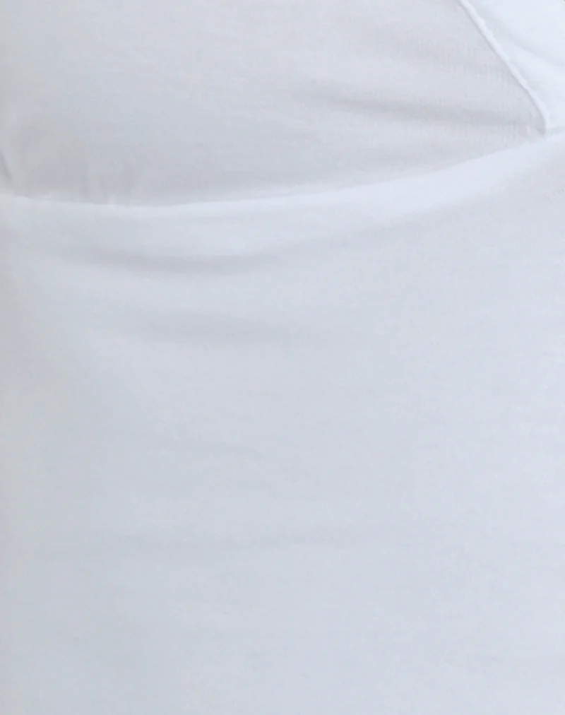 Emberly Plunge Top in White