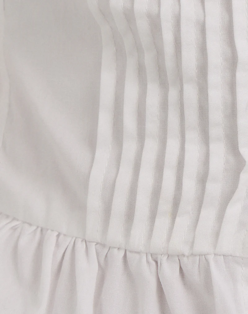 Arata Top in Poplin White