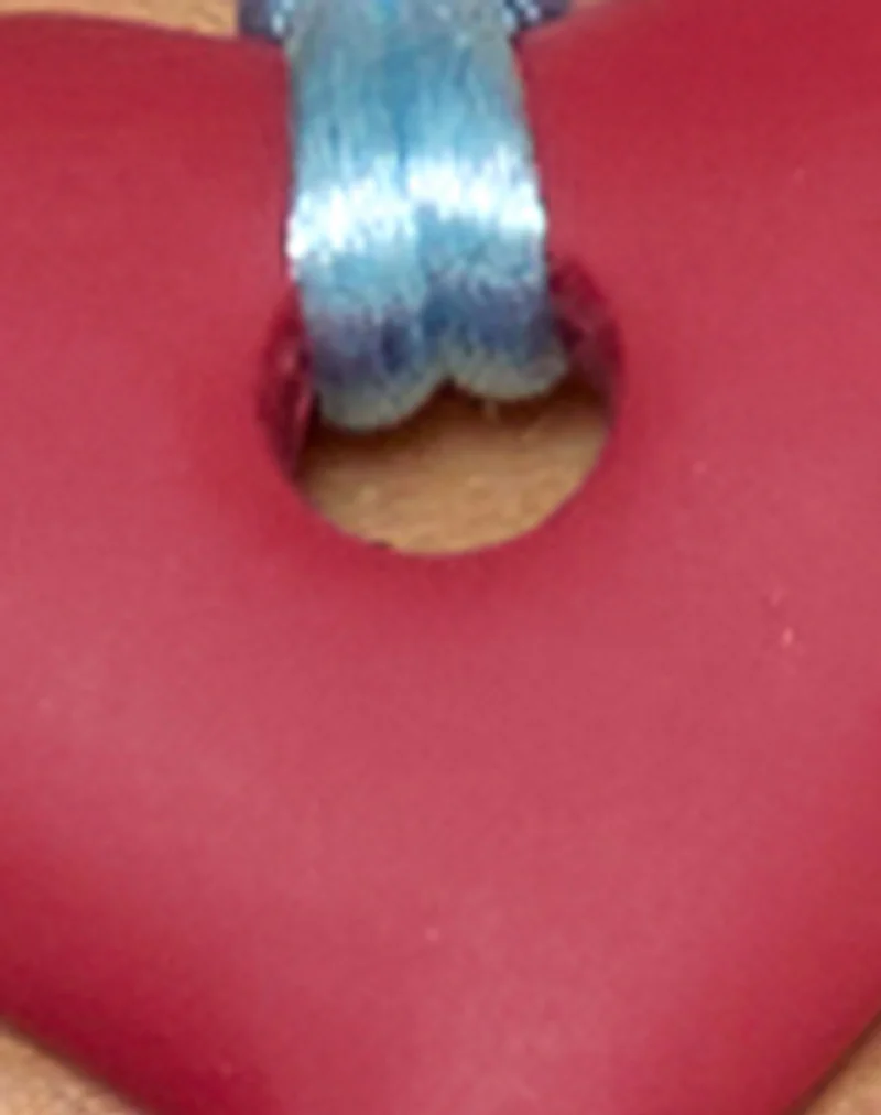 Heart Necklace in Resin Red