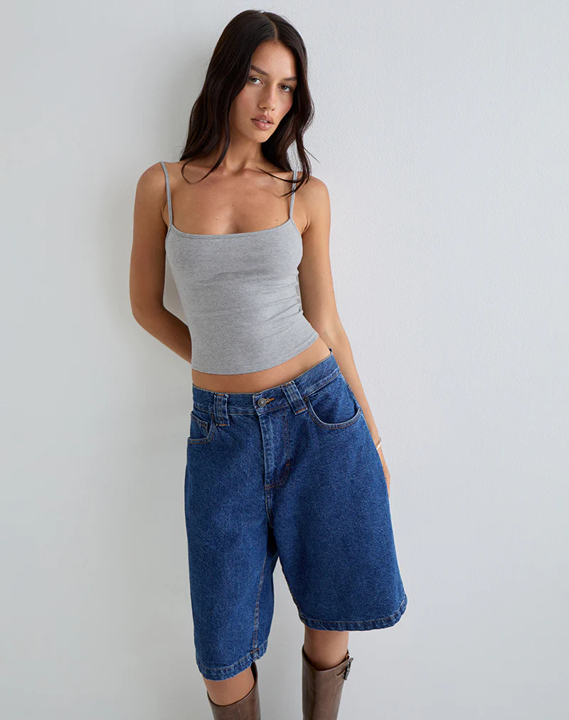 Solay Vest Top in Grey Marl