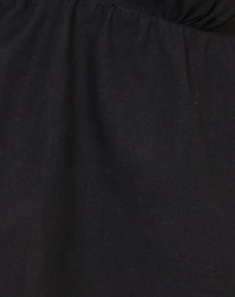 Eldana Halterneck Top in Black