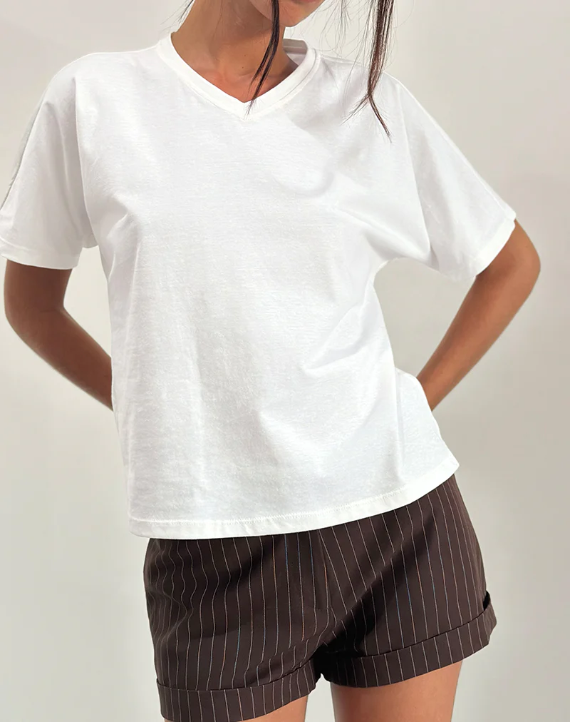 Viman Top in Jersey Ivory