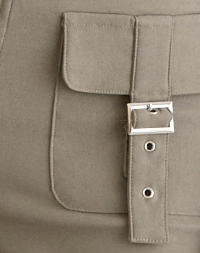 Maite Pocket Trouser in Tailoring Taupe