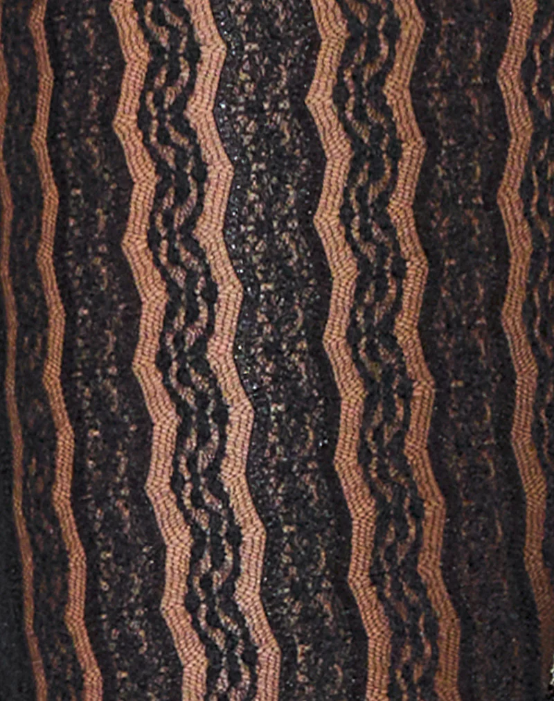 Torian Trouser in Carnation Lace Black