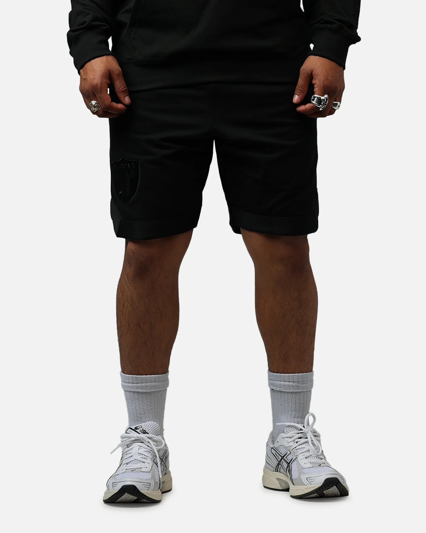 New Era Las Vegas Raiders Logo Select Shorts Black/Black