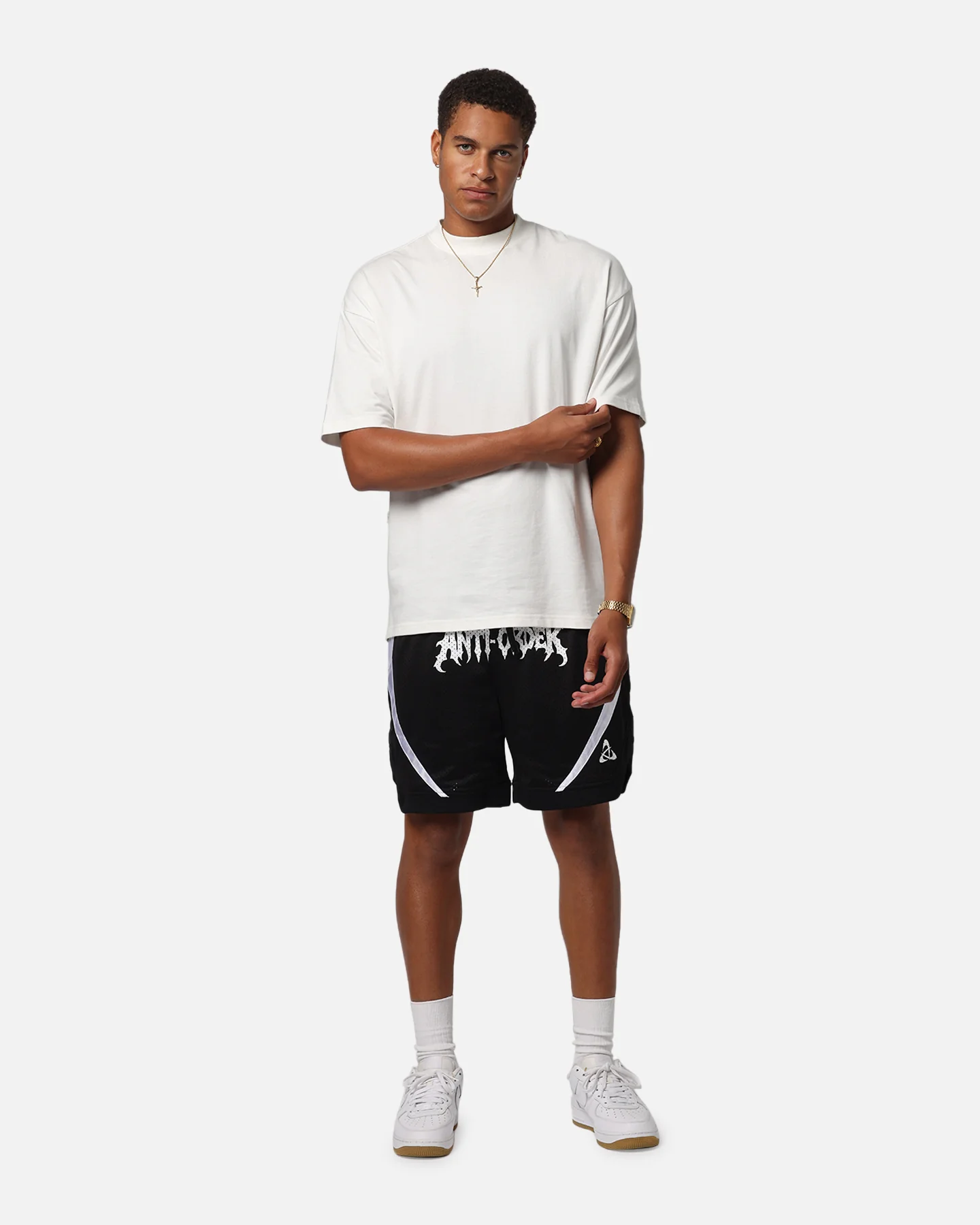 The Anti Order Sparta Mesh Basketball Shorts Black/White