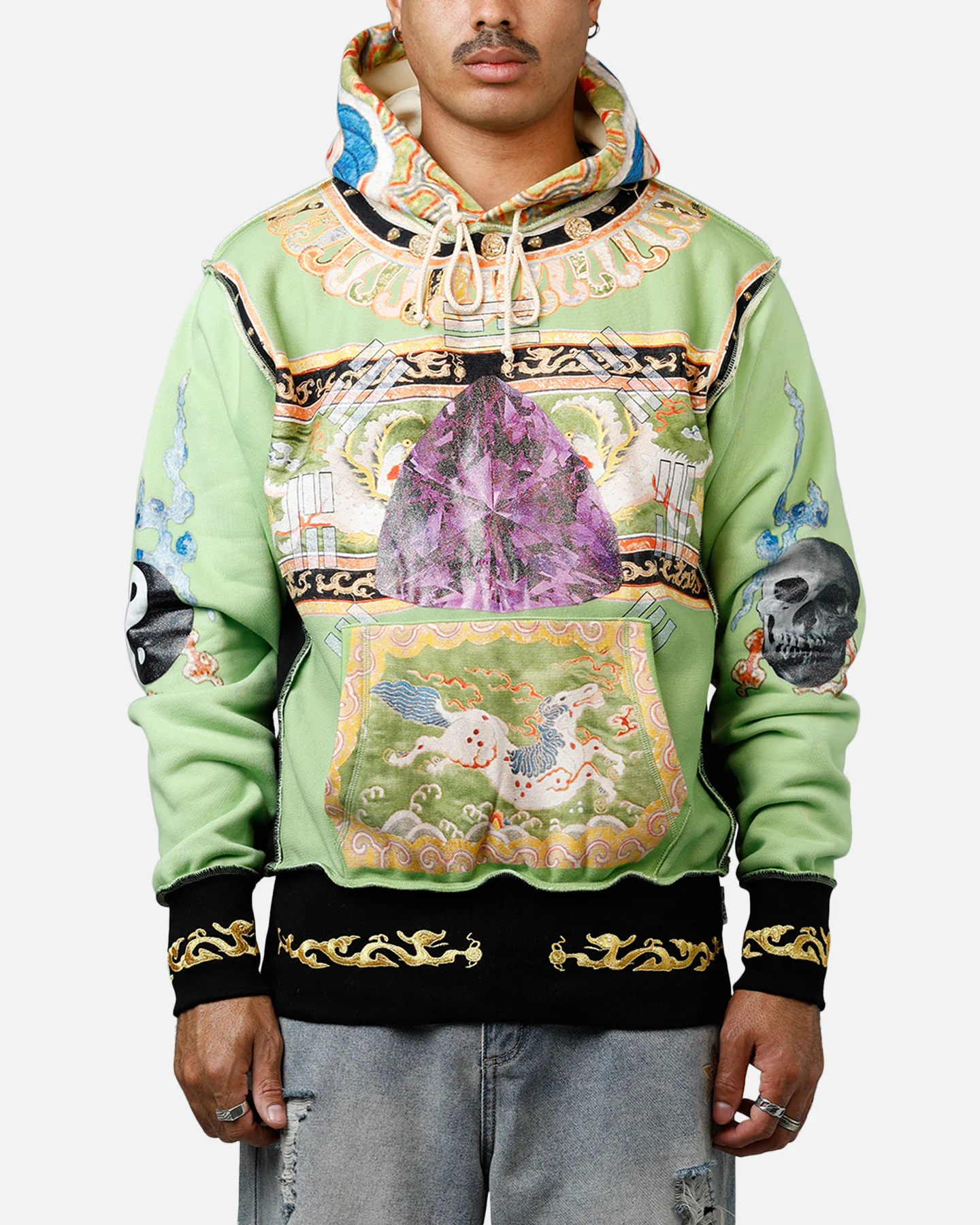 ABC Birthstone Hoodie Light Green