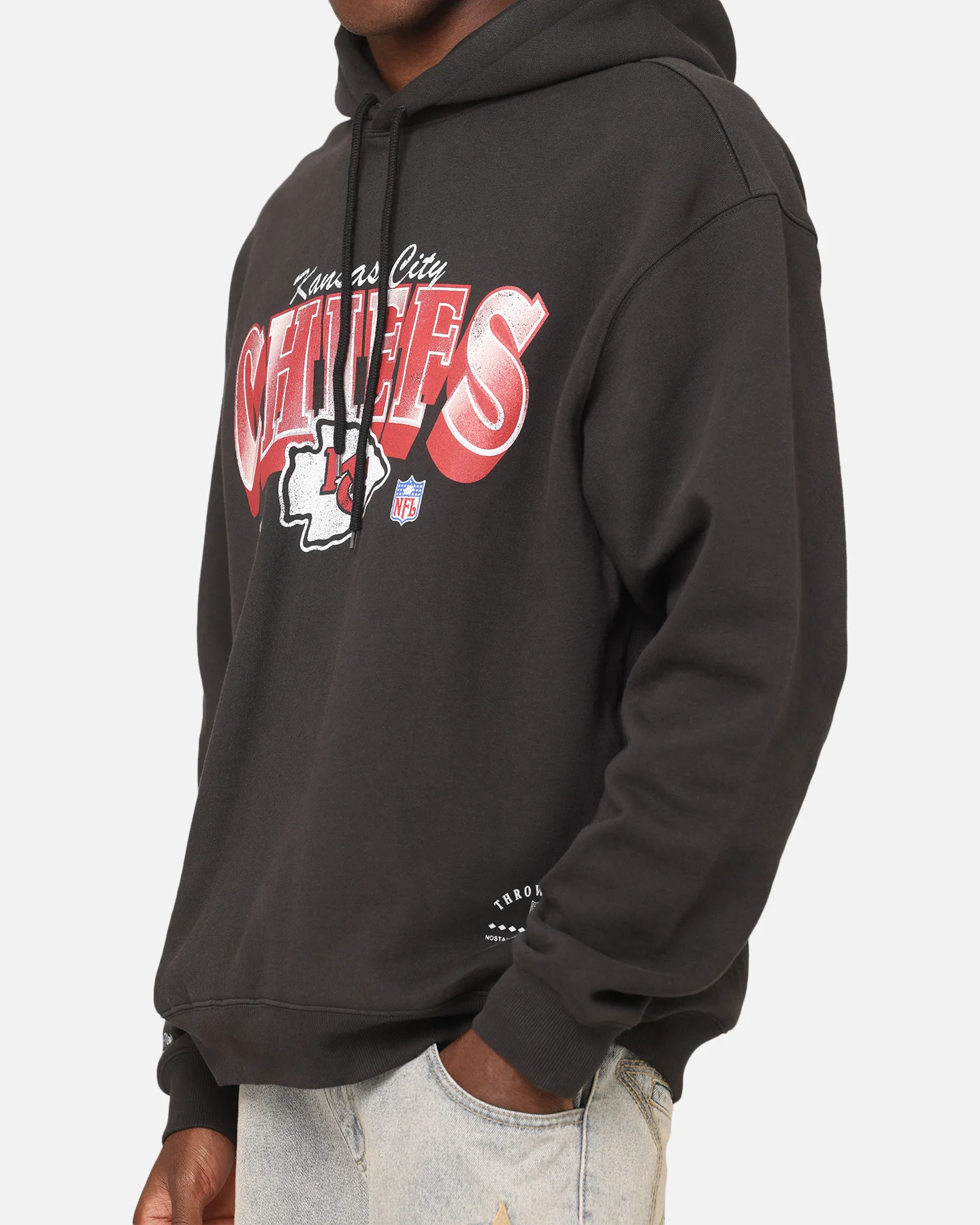 Mitchell & Ness Kansas City Chiefs Arch Hoodie Faded Black