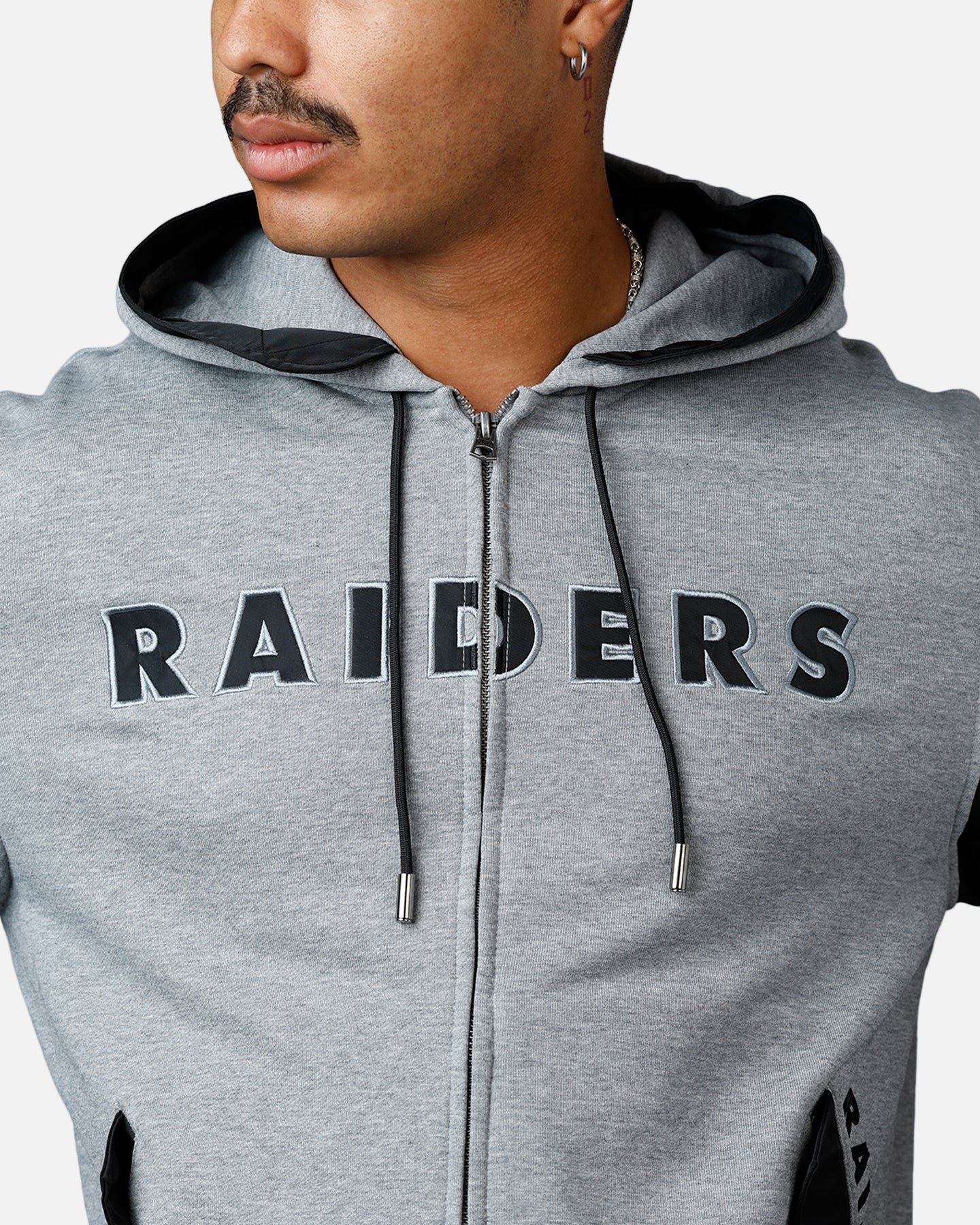 New Era X Alpha Series X NFL Oakland Raiders Jacket Grey/Black