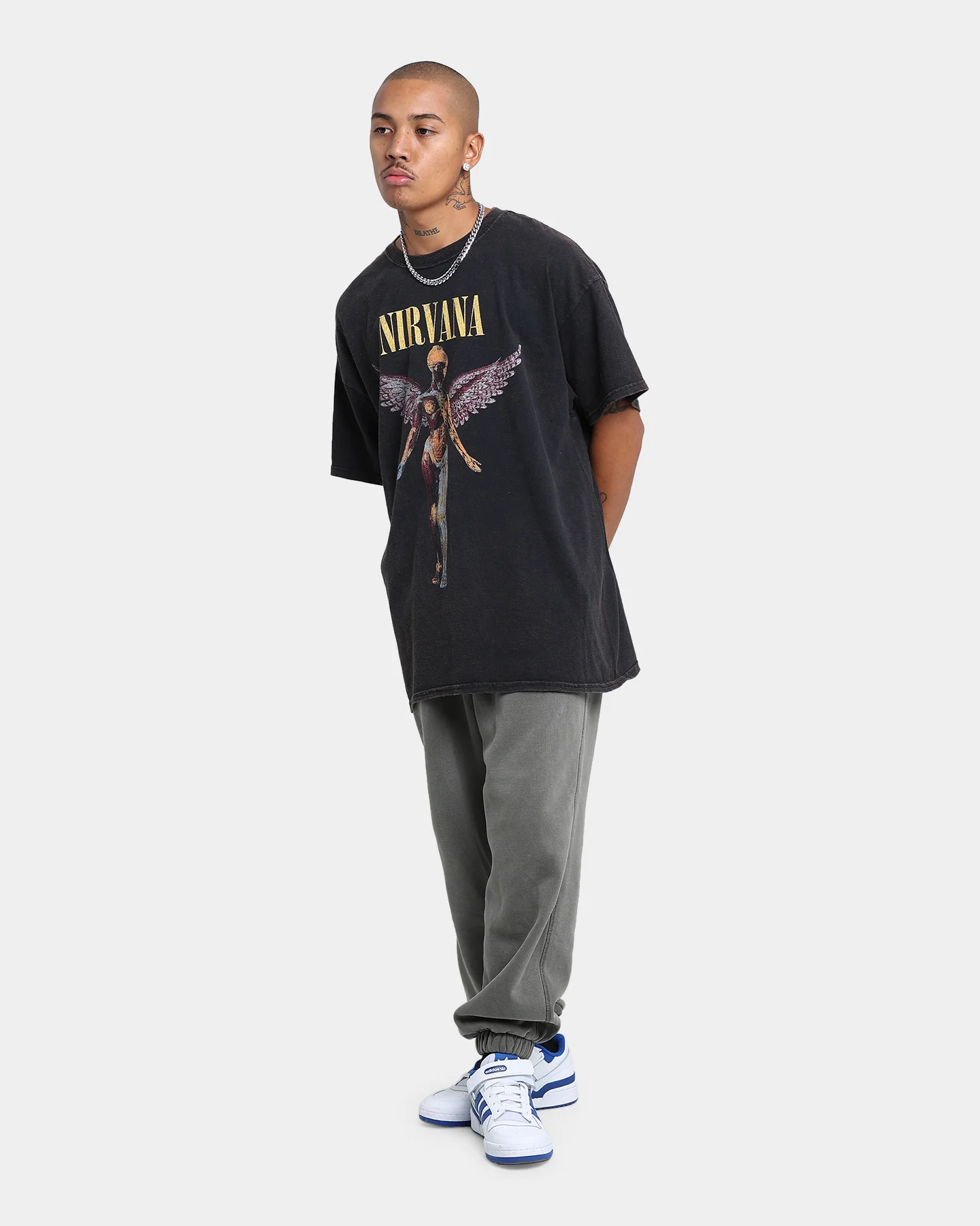 Nirvana In Utero Vintage T-Shirt Black Wash