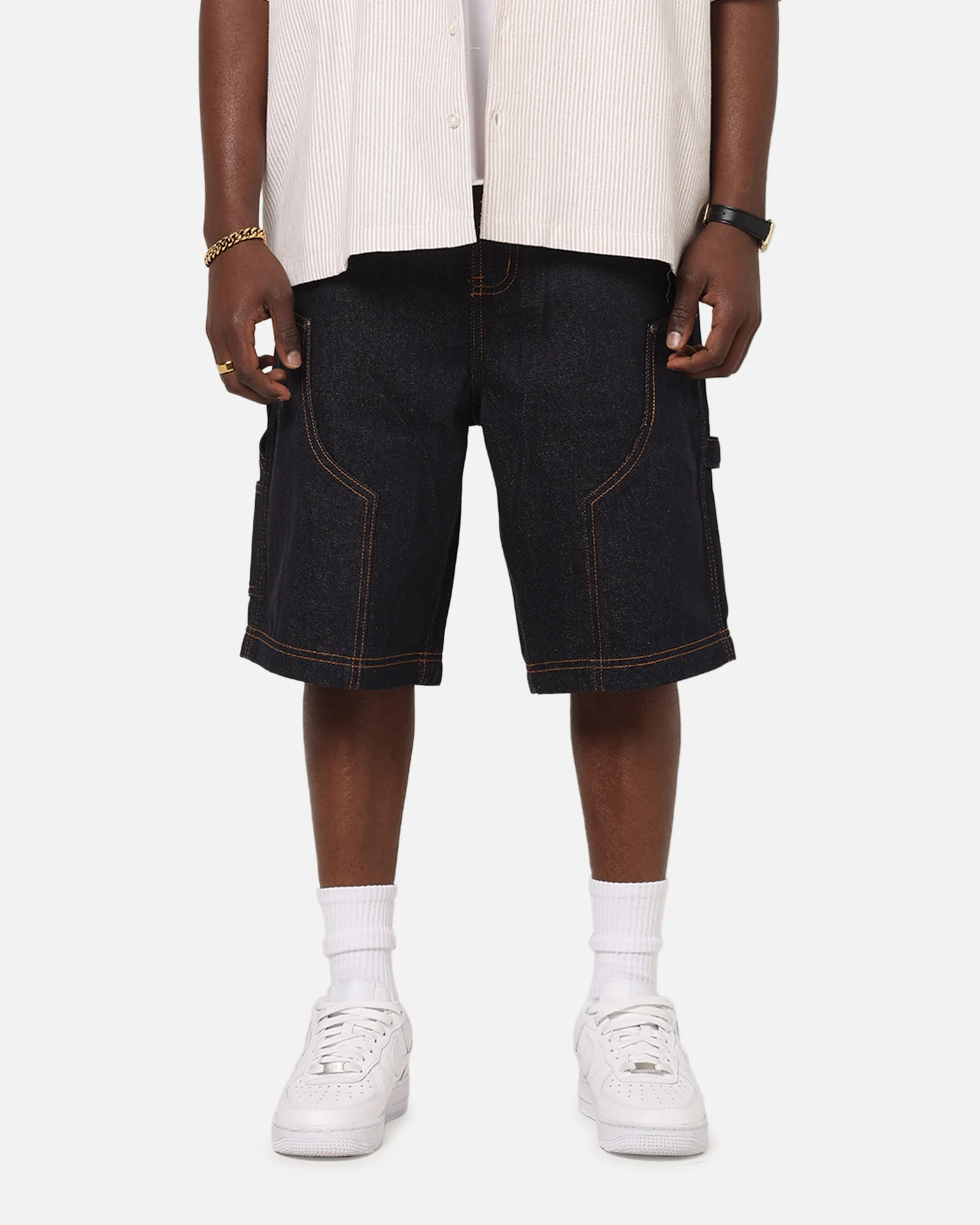 Carre Work Jorts Dark Washed Indigo