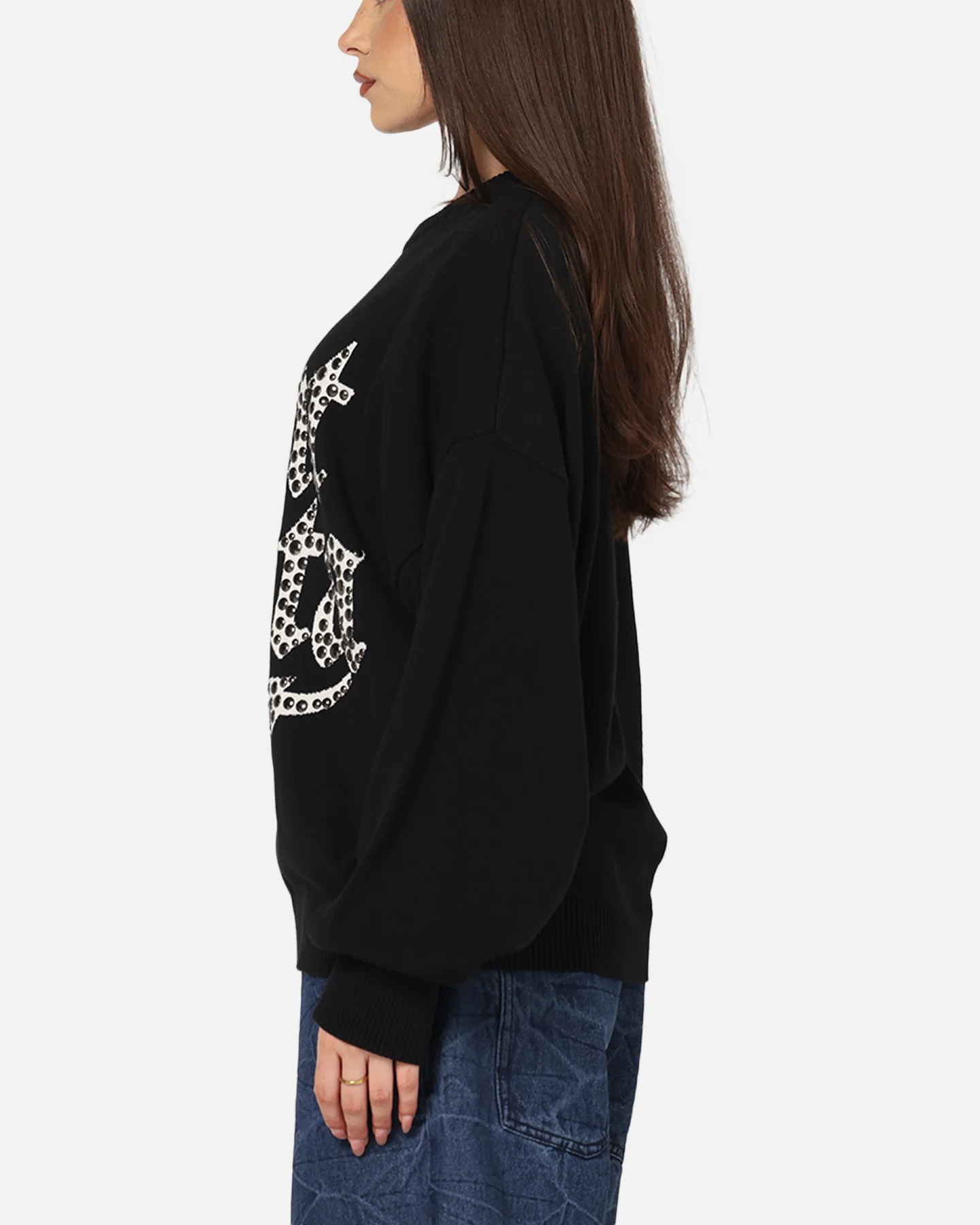 Saint Morta Sanctified Crewneck Sweater Black