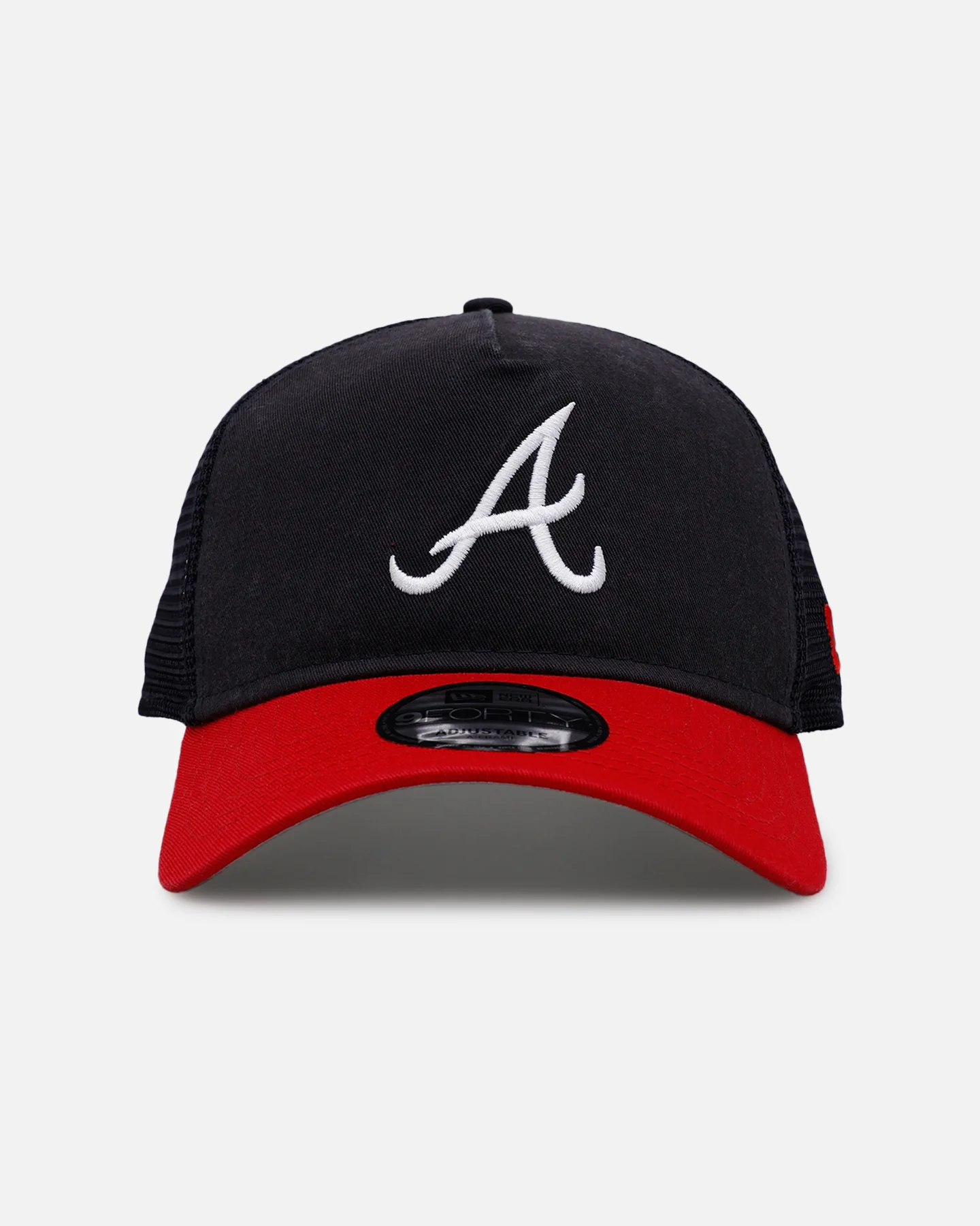 New Era Atlanta Braves 'Washed Truckers' 9FORTY A-Frame Trucker Snapback Official Team Color