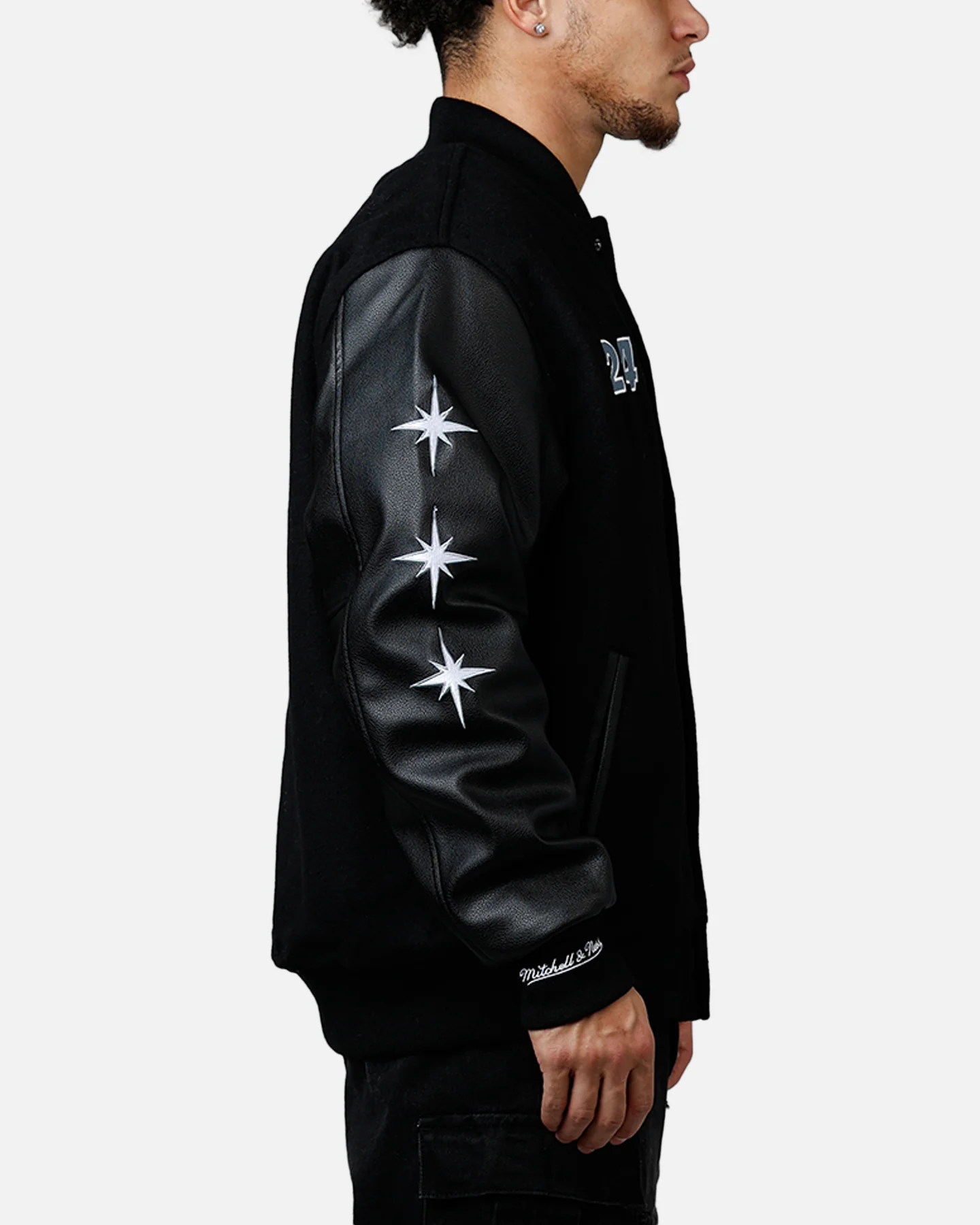 Mitchell & Ness X Mclaren 'Vegas Grad Prix 2024' Varsity Jacket Black