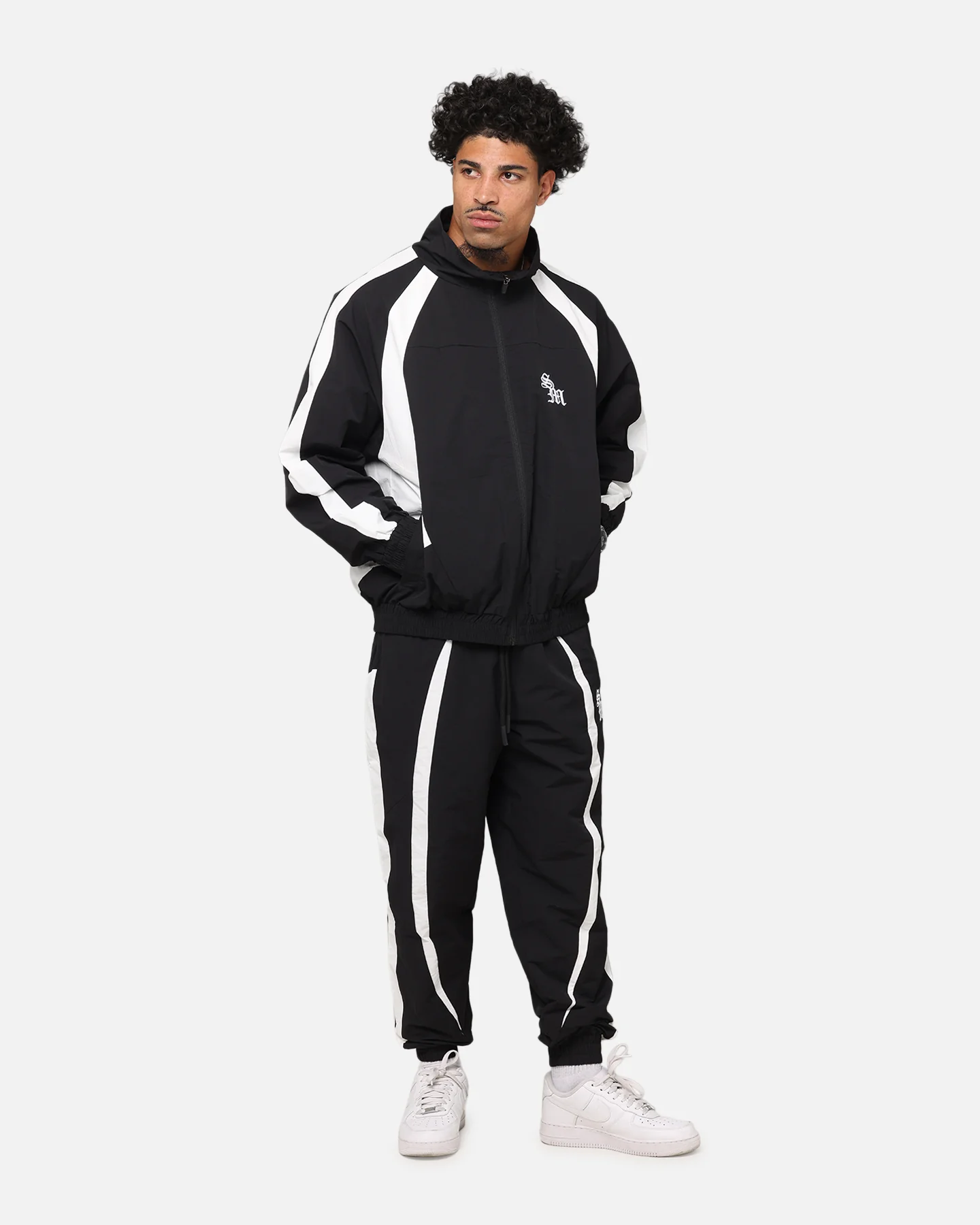 Saint Morta Oblivion Windbreaker Jacket Black/White