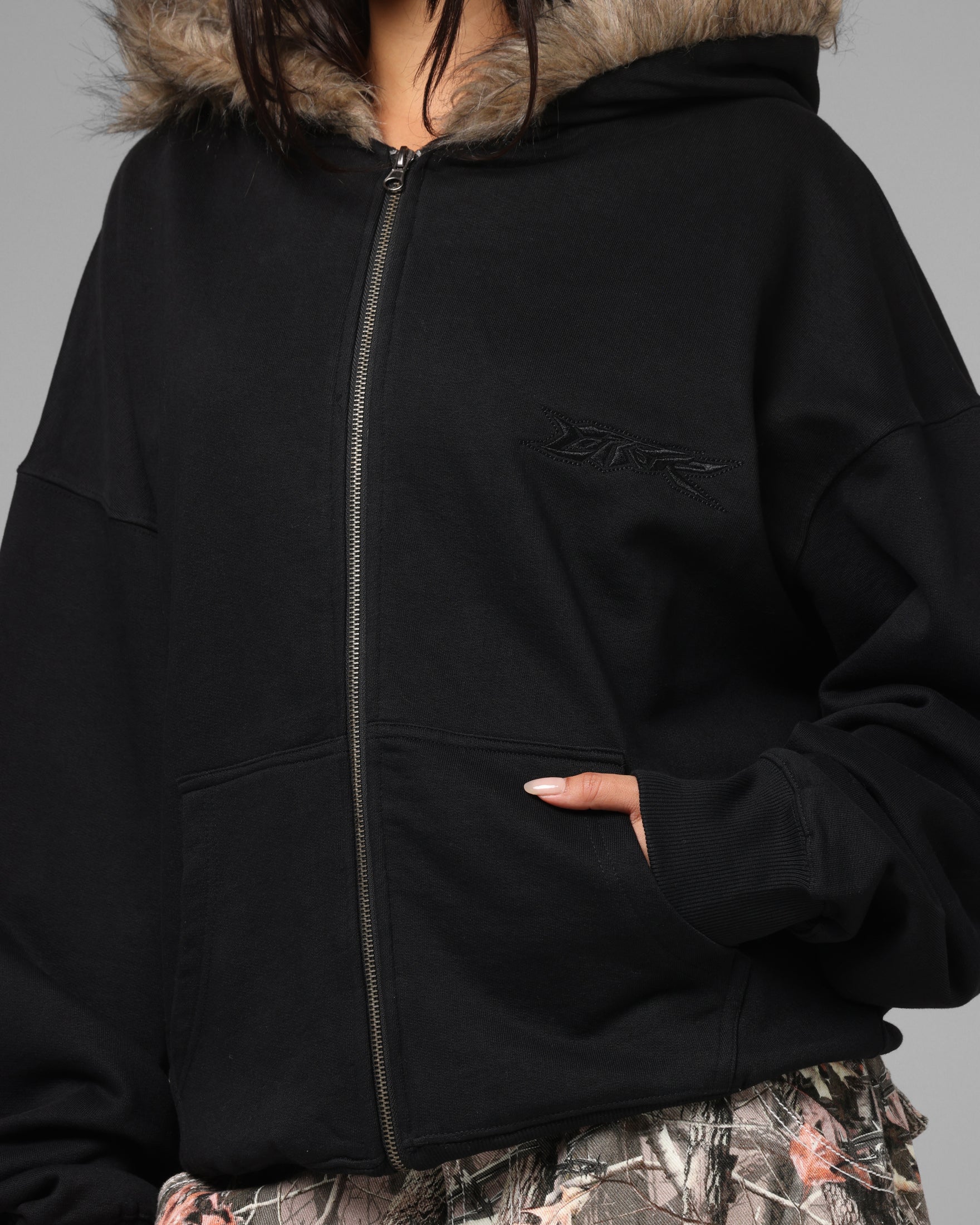 Loiter Purity Zip Hoodie Black